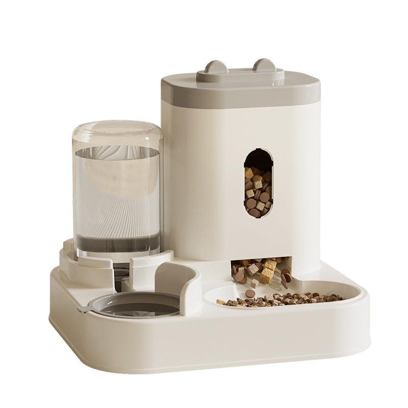 Dispensador Automático 2 en 1 de Comida y Agua para Perros – Antideslizante y con Botella Reemplazable