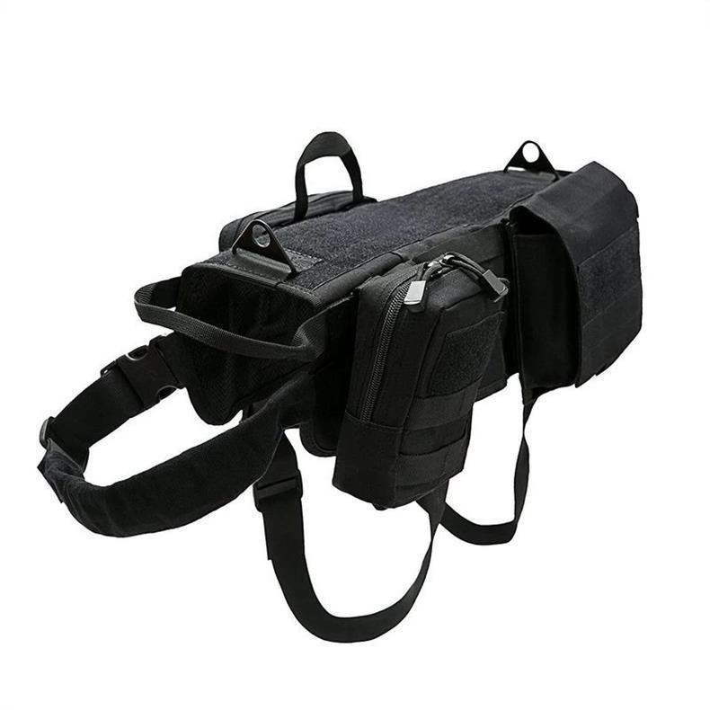 Arnés Táctico Militar para Perros con Sistema MOLLE – Resistente, Ajustable y Multifuncional