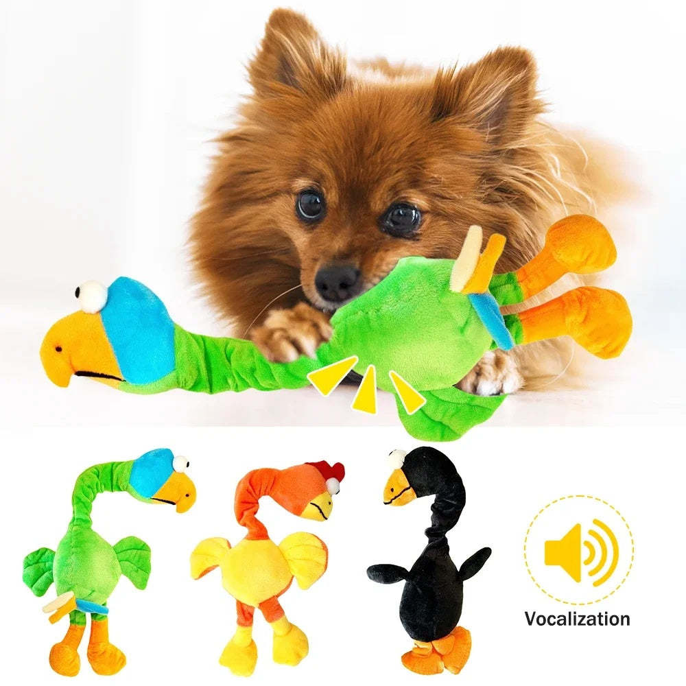 Juguete “Pollo Chillón” para Perros – Sonido Divertido e Interactivo, Ideal para Morder y Jugar