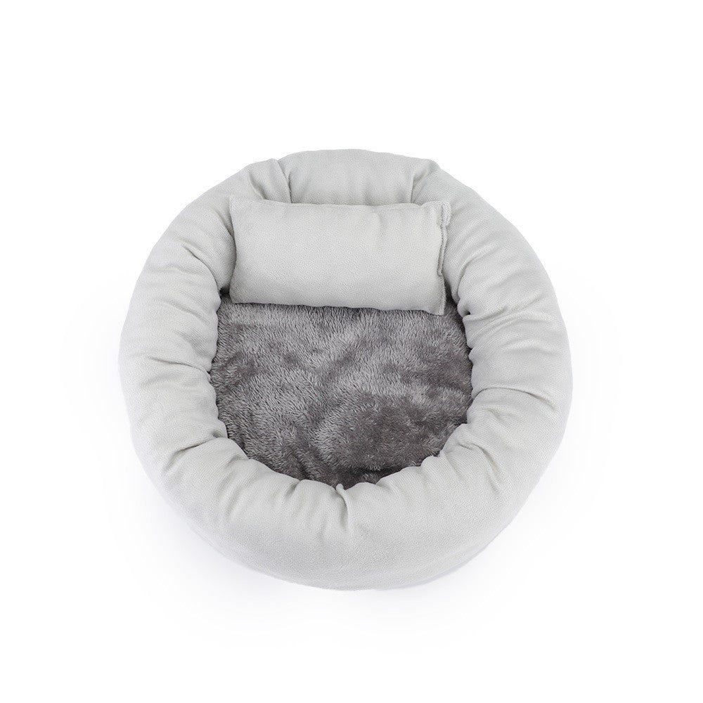 Cama “Egg Tart Nest” – Nido Redondo Súper Suave para Perros