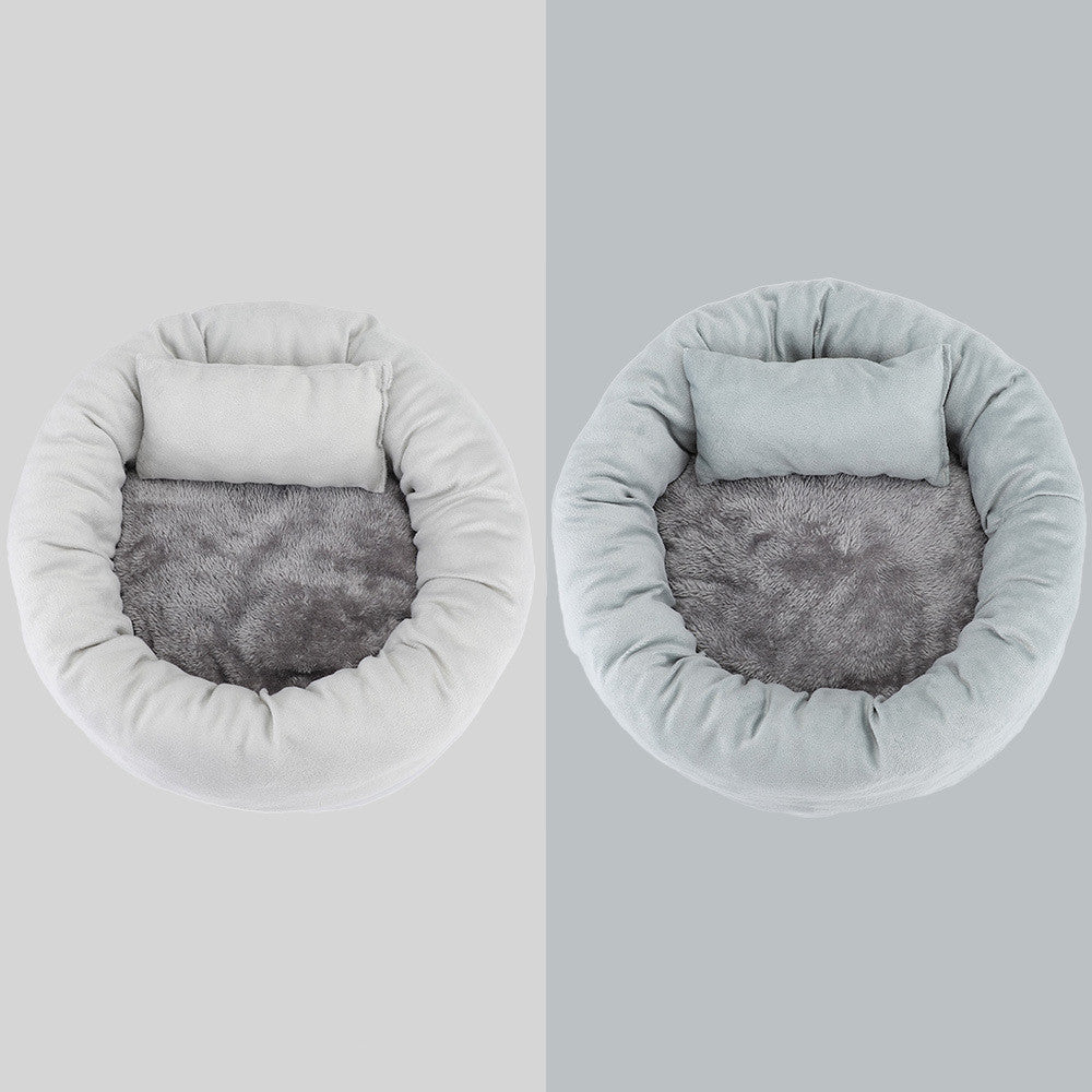 Cama “Egg Tart Nest” – Nido Redondo Súper Suave para Perros