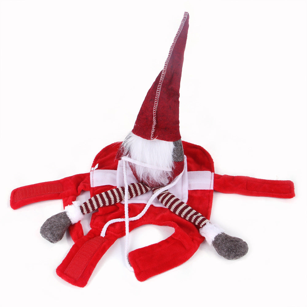 Disfraz de Navidad "Cabalgando" para Perros – ¡Encanto Festivo y Divertido!