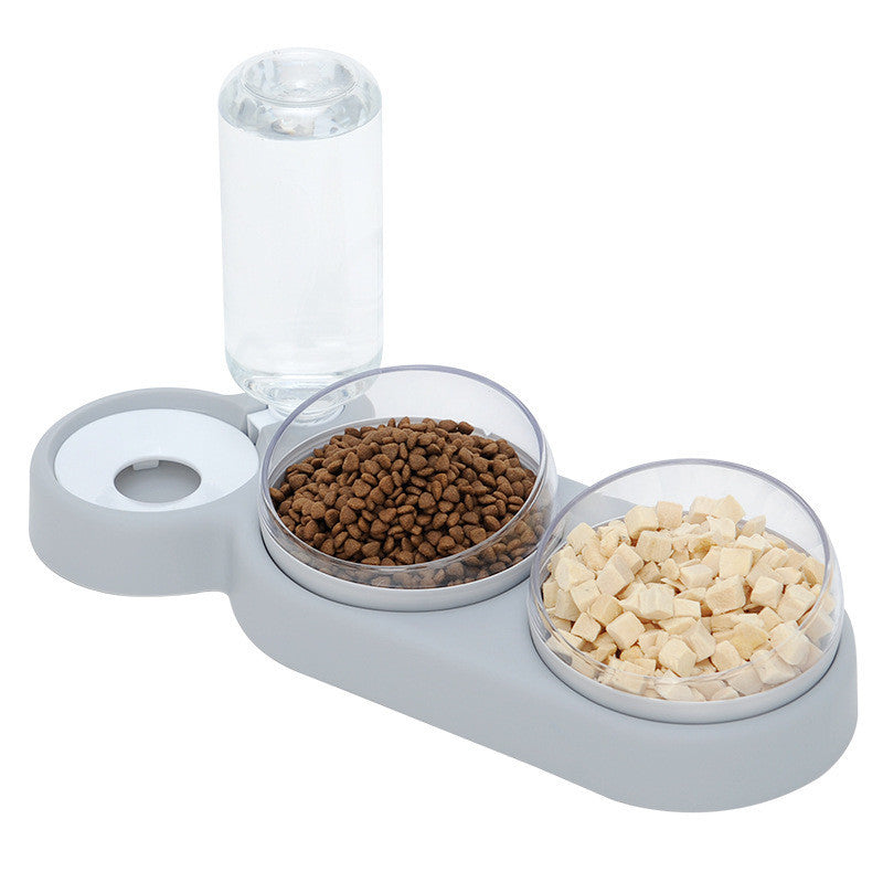 Dispensador Automático “Gravity Duo” – Comida e Hidratación sin Electricidad para Gatos