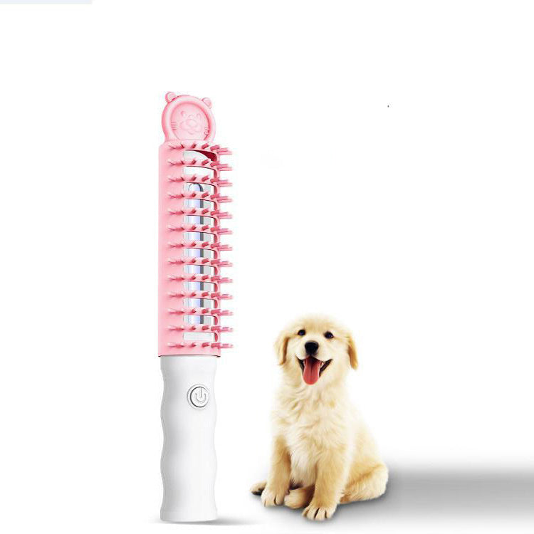 Cepillo Electrónico para Perros con Ozono – Reduce el Mal Olor y el Pelo Suelto