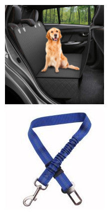 Funda de Asiento de Coche para Perros – Impermeable, con Ventana de Malla y Bolsillos de Almacenaje