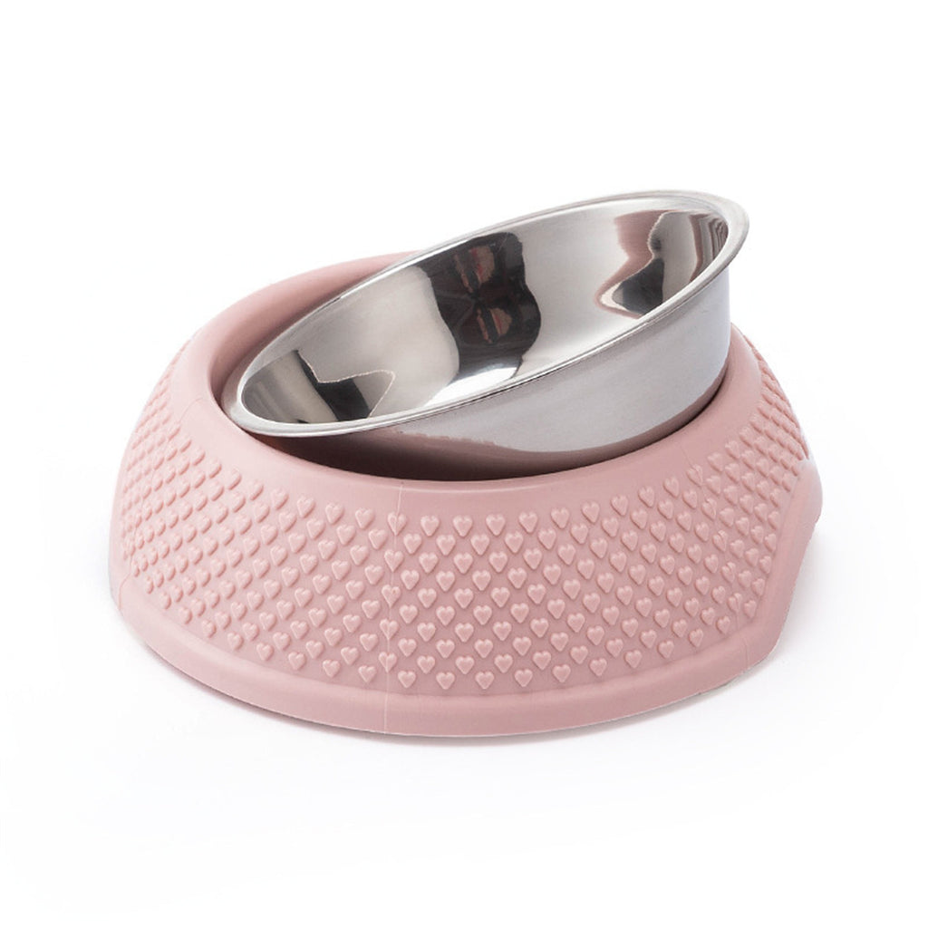 Comedero Antideslizante de Acero Inoxidable para Perros – Base Estable y Antigolpes