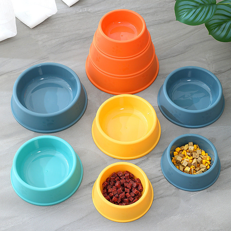 Comedero de Plástico Antideslizante “Footprint” – Ideal para Gatos