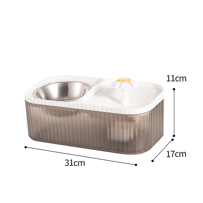 Dispensador Automático “HydraFeeder Plus” – Comida y Fuente de Agua Inteligente para Gatos