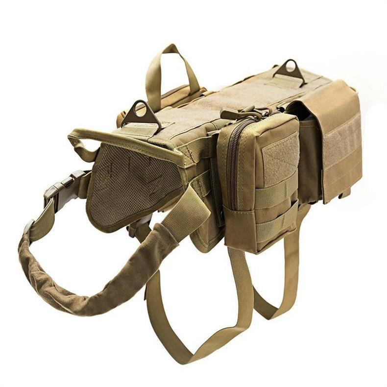 Arnés Táctico Militar para Perros con Sistema MOLLE – Resistente, Ajustable y Multifuncional