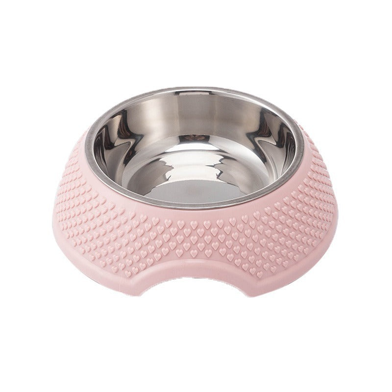 Comedero Antideslizante de Acero Inoxidable para Perros – Base Estable y Antigolpes