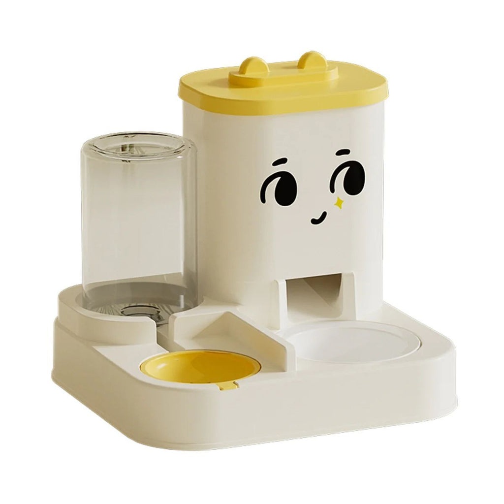 Dispensador Automático de Comida y Agua para Mascotas – Diseño Divertido y Gran Capacidad