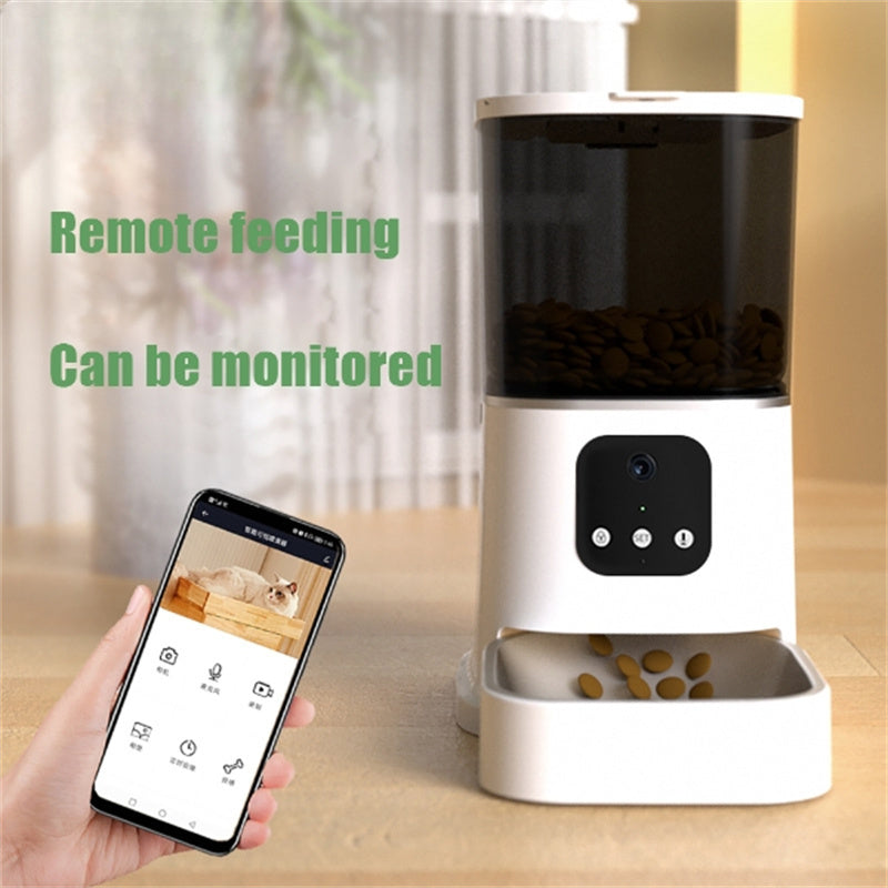 Comedero Automático Inteligente con Control por App y Grabación de Voz – Para Perros