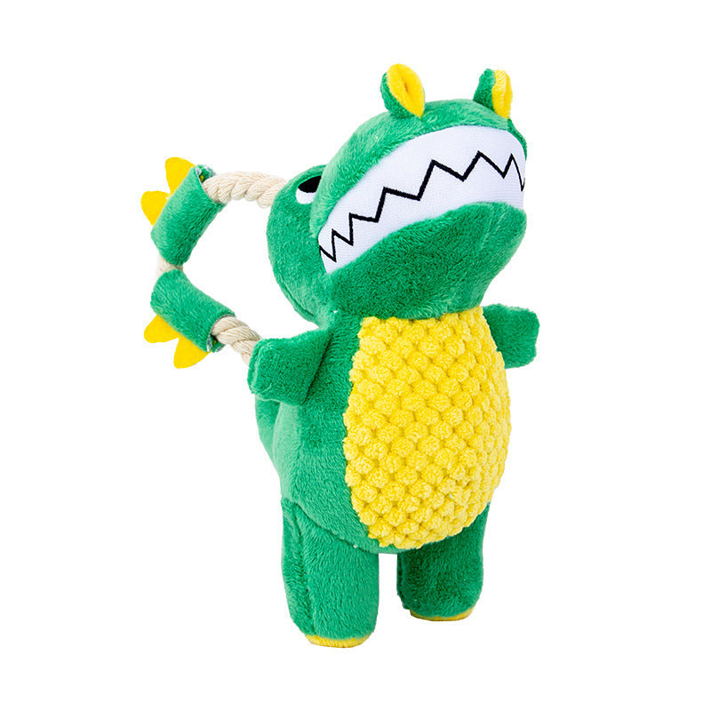 Juguete Peluche Chirriante de Dinosaurio – Suave, Interactivo y Duradero