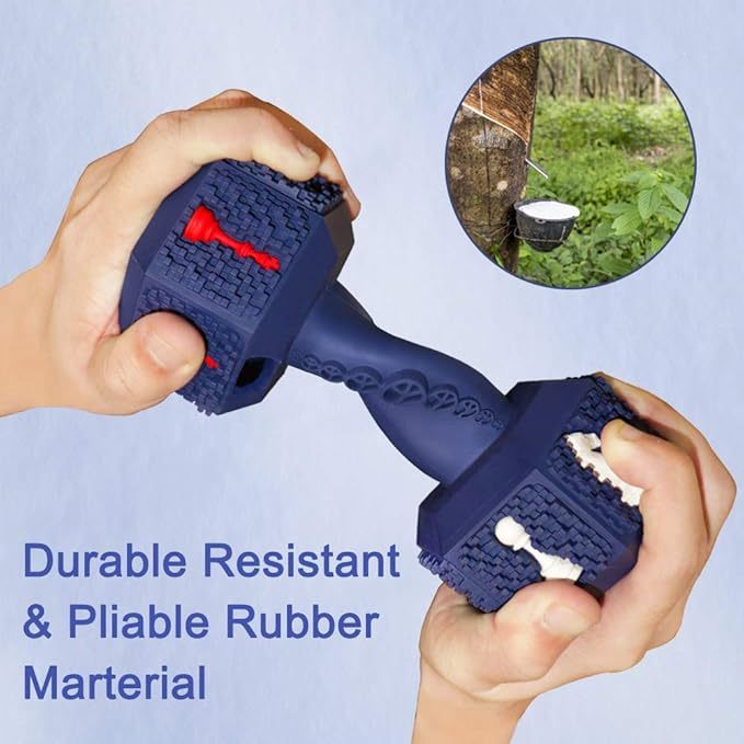 Mordedor "Hueso Indestructible" de Goma y Nylon – Para Masticadores Agresivos