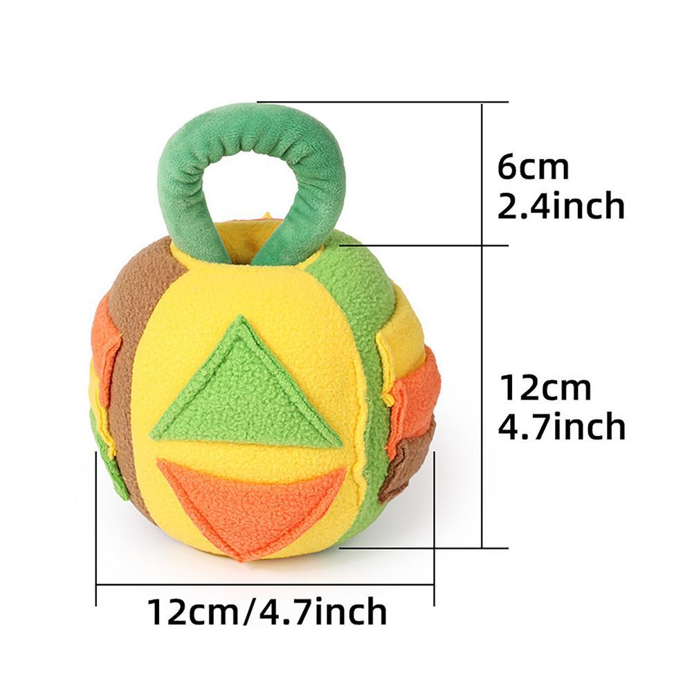 Juguete “Snuffle Ball Chirriante” – Peluche Interactivo con Sonido y Dispensador de Golosinas para Perros