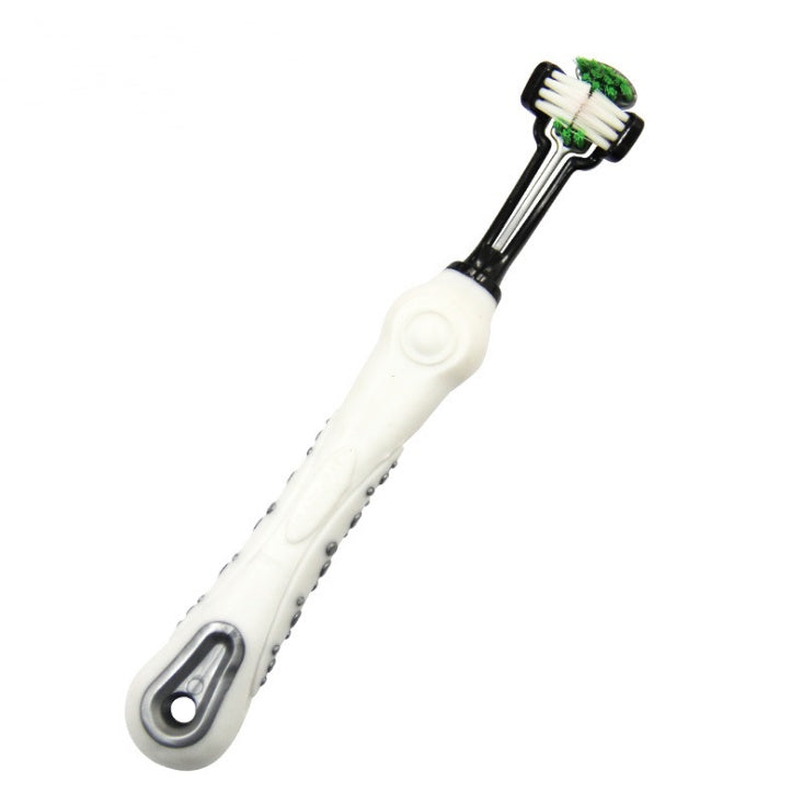 Cepillo Dental Trilateral para Perros – Limpieza Eficaz contra el Sarro y Mal Aliento