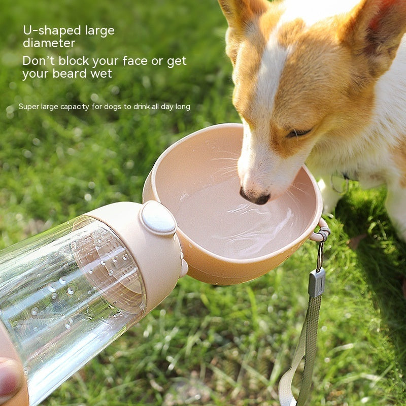 Botella Portátil 2 en 1 para Perros – Agua y Comida en un Solo Recipiente