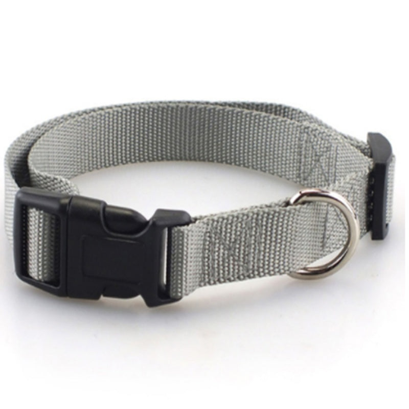 Collar Liso de Poliéster y Nylon para Perros – Ligero, Resistente y Versátil