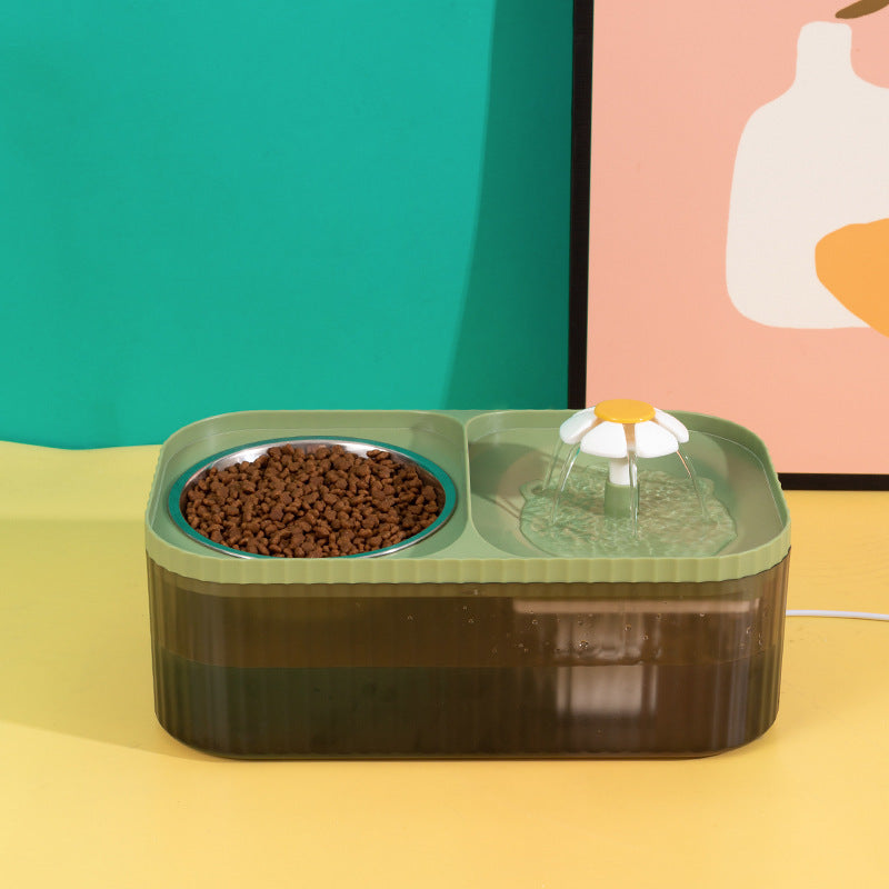 Dispensador Automático “HydraFeeder Plus” – Comida y Fuente de Agua Inteligente para Gatos