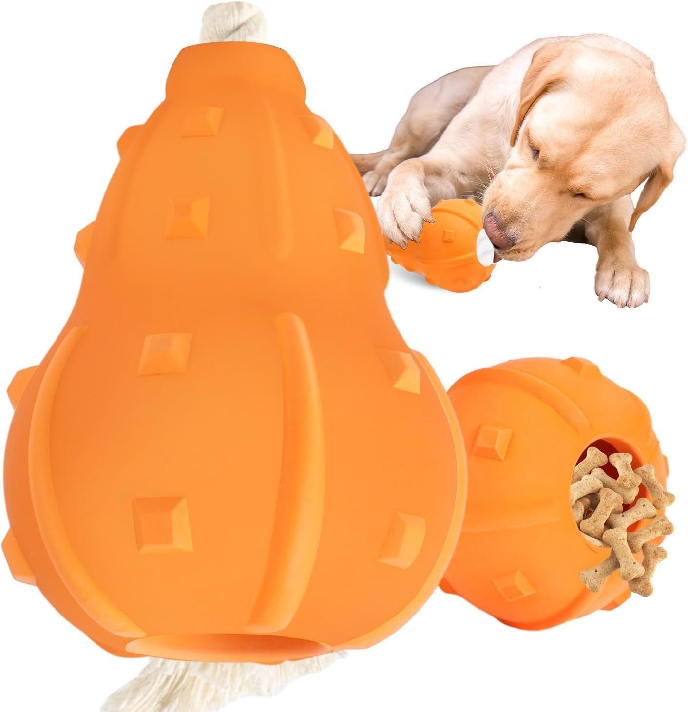Juguete Rellenable para Perros – Goma Natural, Interactivo y Duradero