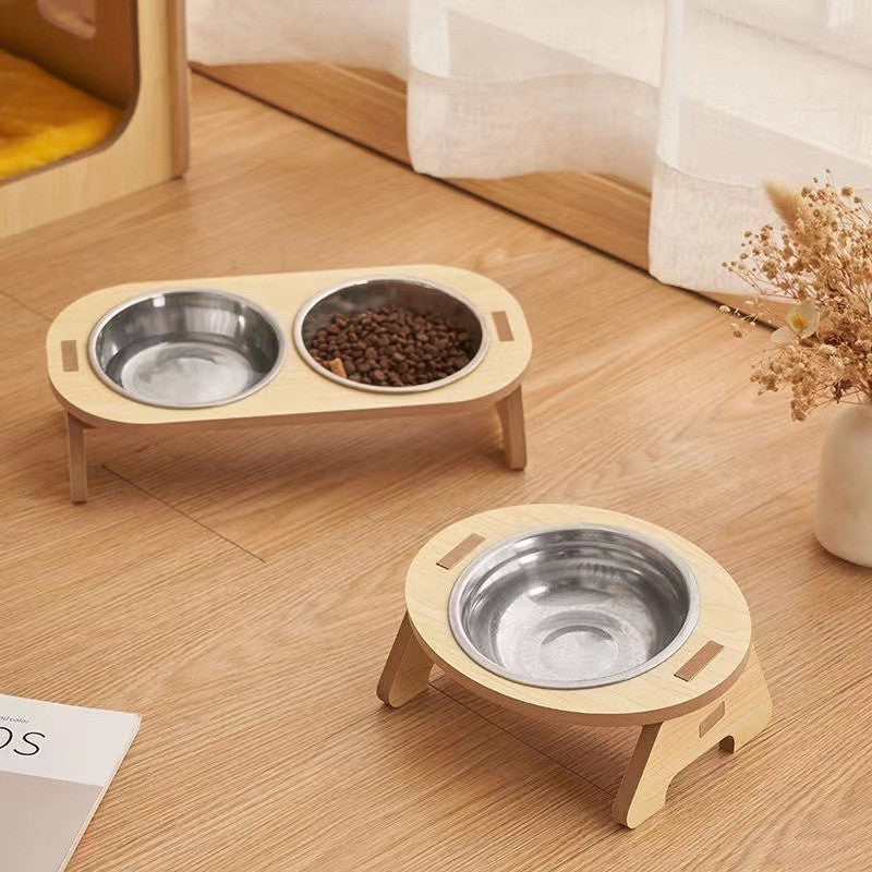 Comedero Antideslizante “Huellitas Frosted” – Plástico Ligero y Funcional para Gatos