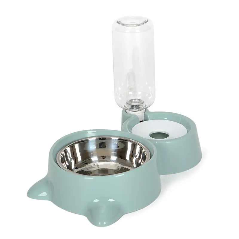 Dispenser Automático “Gravity Combo” – Comida y Agua por Gravedad para Gatos