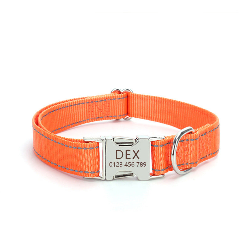 Collar de Nylon Reflectante para Perros – Visibilidad y Estilo en Cada Paseo