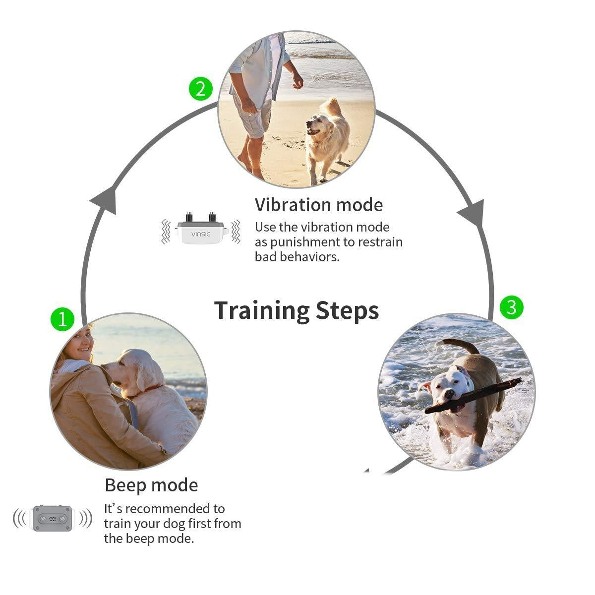 Collar de Entrenamiento para Perros – Estilo y Funcionalidad en Blanco