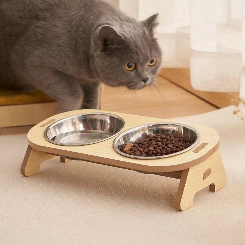 Comedero Antideslizante “Huellitas Frosted” – Plástico Ligero y Funcional para Gatos