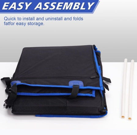 Funda Impermeable para Asiento Trasero de Coche – Con Ventana de Malla y Bolsillos de Almacenaje