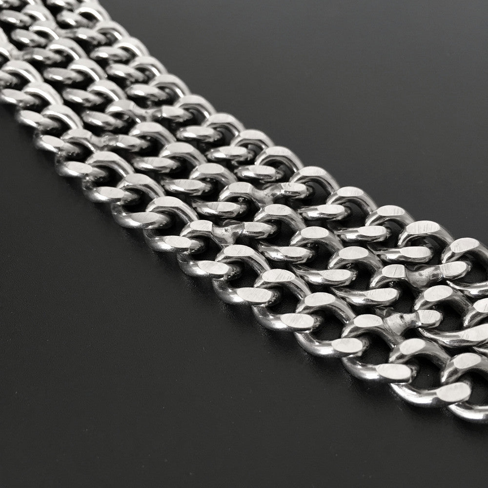 Collar de Cadena de Entrenamiento de Metal de Doble Fila – Resistente y Control Efectivo
