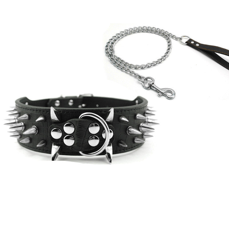 Collar Antimordida con Tachuelas para Perros – Estilo y Resistencia para Razas Fuertes