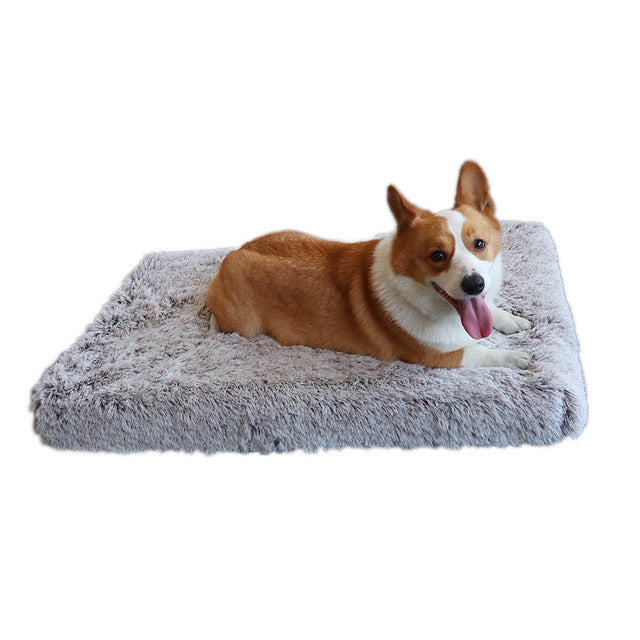 Cama-Cojín “Square Plush Nest” – Acogedora, Elevada y Antideslizante para Perros