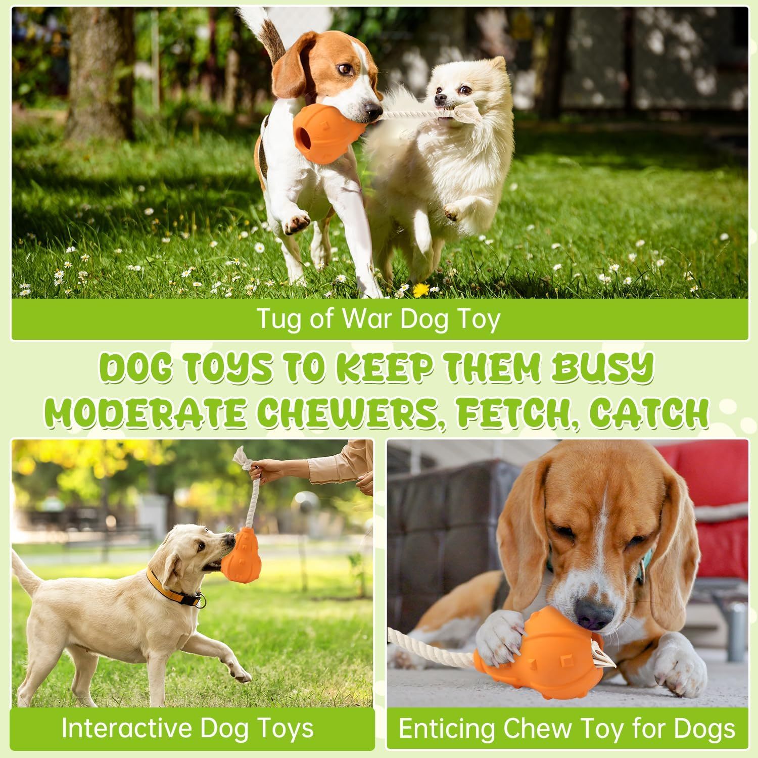 Juguete Rellenable para Perros – Goma Natural, Interactivo y Duradero