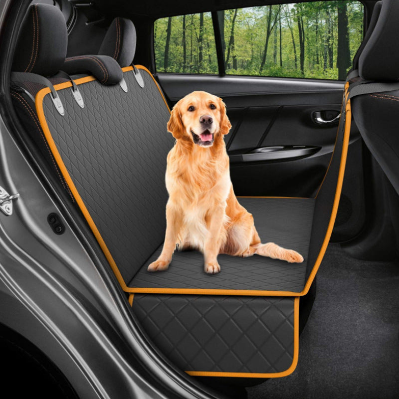 Funda de Asiento de Coche para Perros – Impermeable, con Ventana de Malla y Bolsillos de Almacenaje