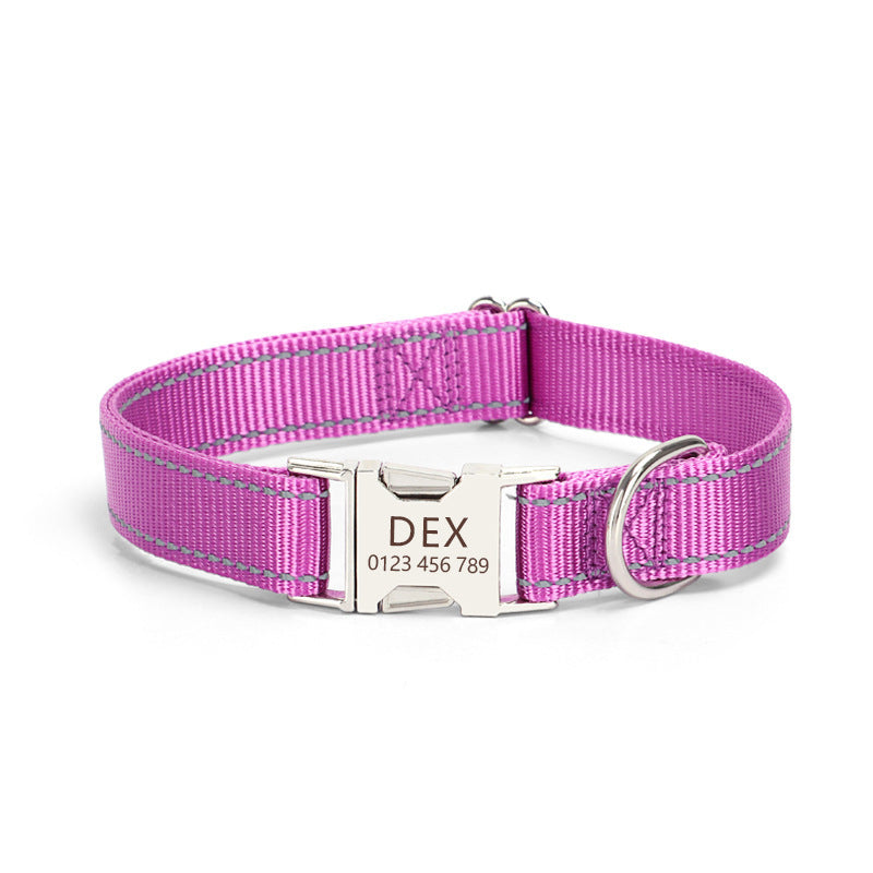 Collar de Nylon Reflectante para Perros – Visibilidad y Estilo en Cada Paseo