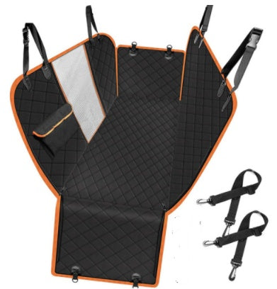 Funda de Asiento de Coche para Perros – Impermeable, con Ventana de Malla y Bolsillos de Almacenaje