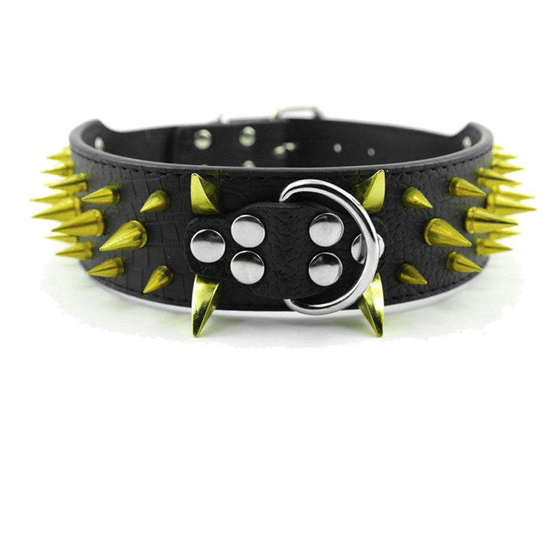 Collar Antimordida con Tachuelas para Perros – Estilo y Resistencia para Razas Fuertes