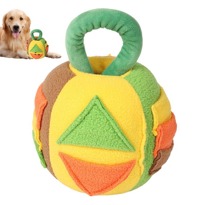 Juguete “Snuffle Ball Chirriante” – Peluche Interactivo con Sonido y Dispensador de Golosinas para Perros