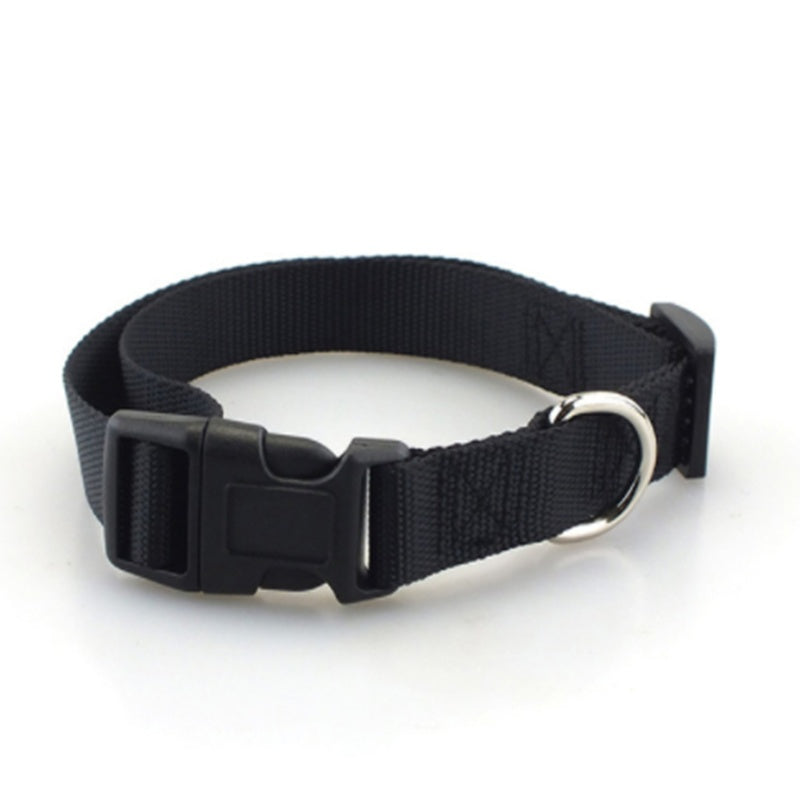 Collar Liso de Poliéster y Nylon para Perros – Ligero, Resistente y Versátil