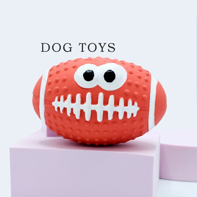 Mordedor “Fútbol Sonoro” de Látex – Resistente para Masticadores Activos y Juegos Interactivos