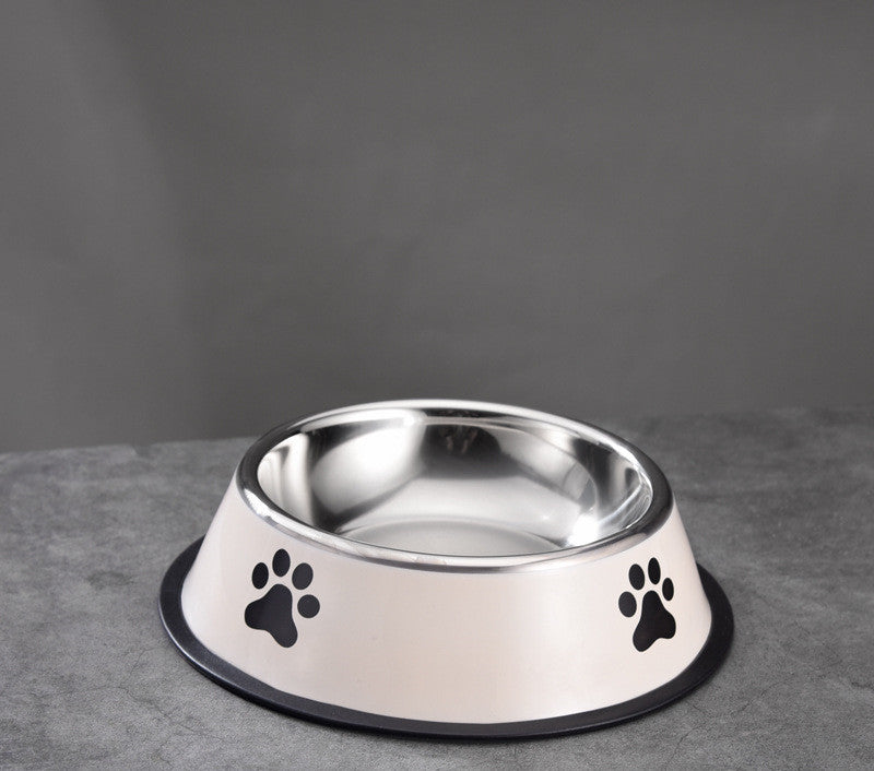 Comedero Antideslizante de Acero Inoxidable “Printy” – Estilo y Funcionalidad para Gatos
