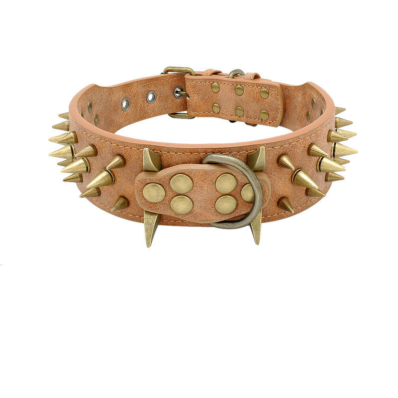 Collar Antimordida con Tachuelas para Perros – Estilo y Resistencia para Razas Fuertes