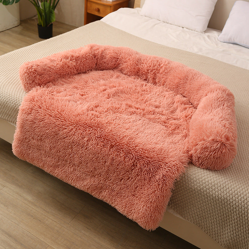 Sofá-Cojín “Plush Winter Sofa” – Cálido, Cómodo y Estético para Perros