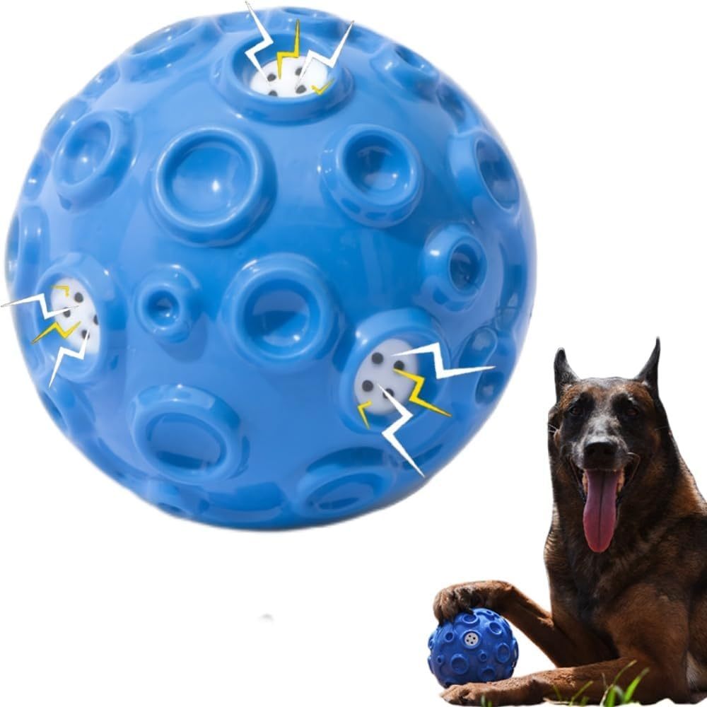 Mordedor “Pelota Mágica Chirriante” en Látex Elástico – Para Masticadores Fuertes de Todos los Tamaño