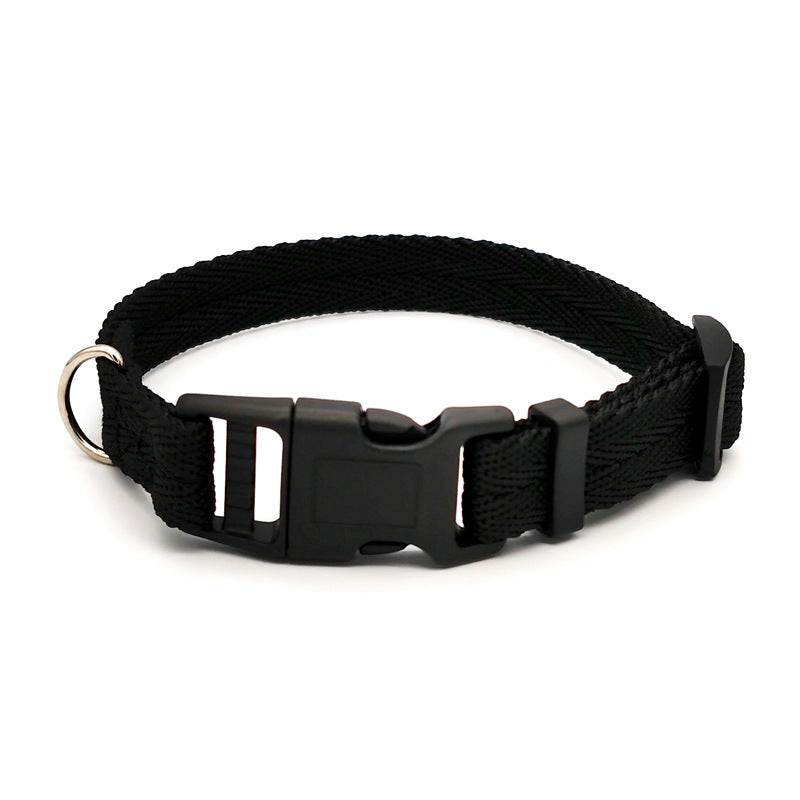 Collar Anti-Tensión de Color Sólido para Perros – Resistente, Ajustable y Seguro