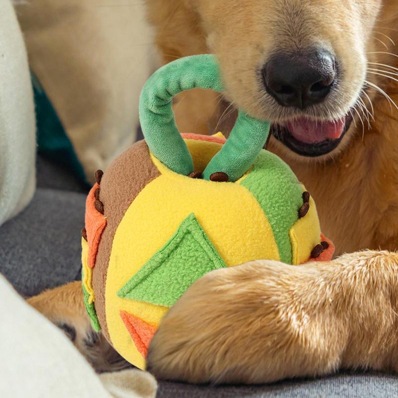 Juguete “Snuffle Ball Chirriante” – Peluche Interactivo con Sonido y Dispensador de Golosinas para Perros