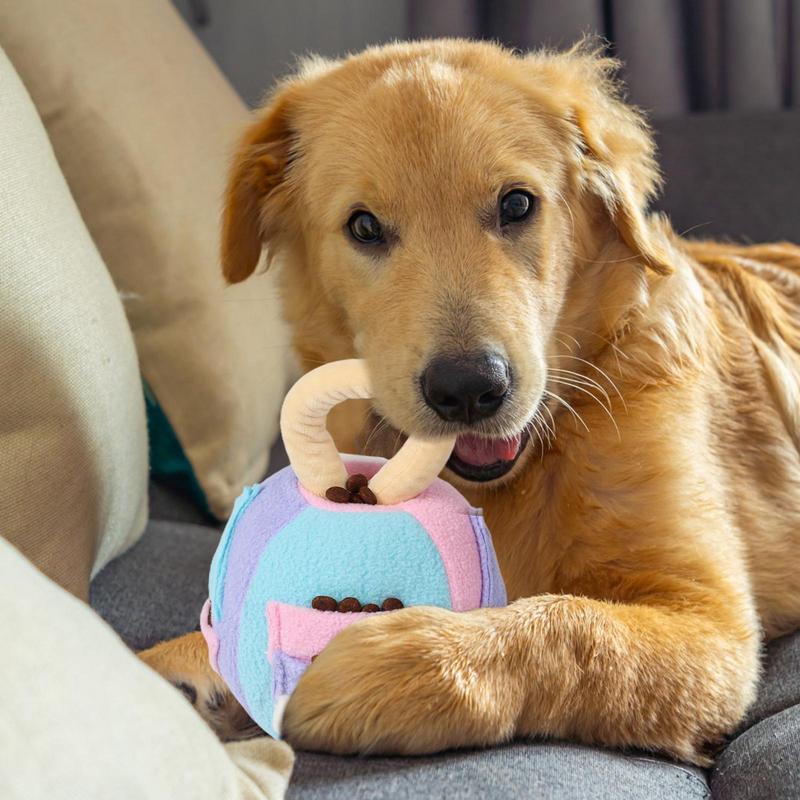 Juguete “Snuffle Ball Chirriante” – Peluche Interactivo con Sonido y Dispensador de Golosinas para Perros