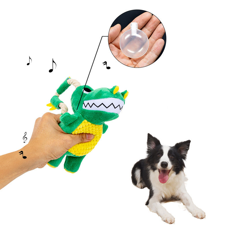 Juguete Peluche Chirriante de Dinosaurio – Suave, Interactivo y Duradero