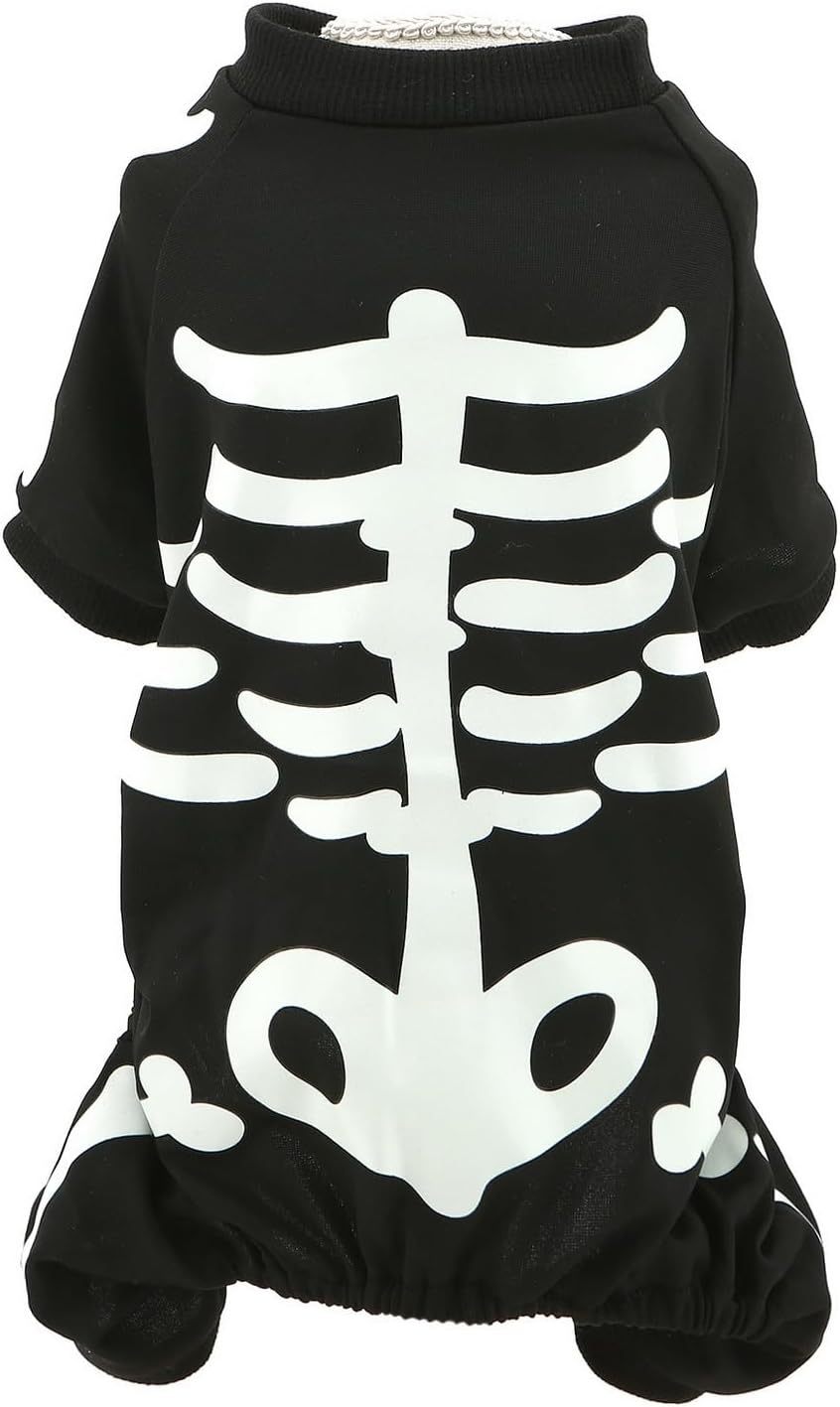 Disfraz Jumpsuit Esqueleto que Brilla en la Oscuridad – Divertido y Seguro para Halloween
